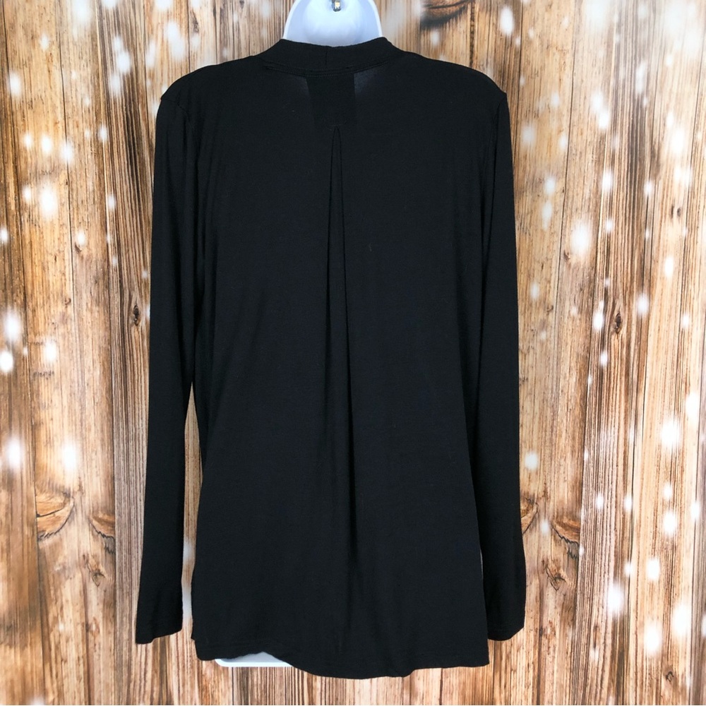 Stella and Dot Black Long Sleeve Erika Top - Picture 8 of 8